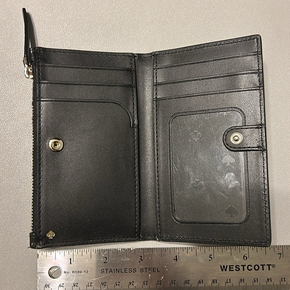 Kate Spade Slim Bifold Wallet Black - Picture 3 of 5